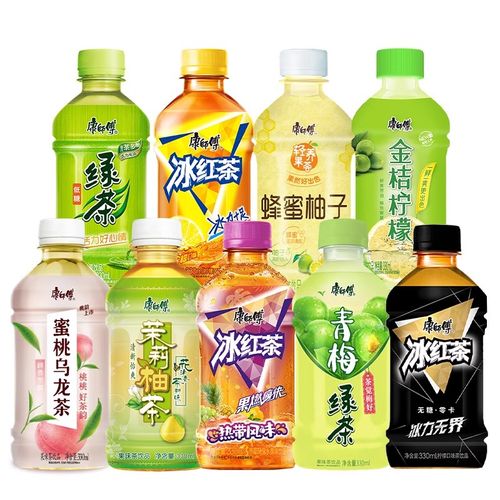 康師傅小瓶裝混合飲料整箱批發 冰紅茶、茉莉柚茶、青梅綠茶與金桔檸檬的便捷之選